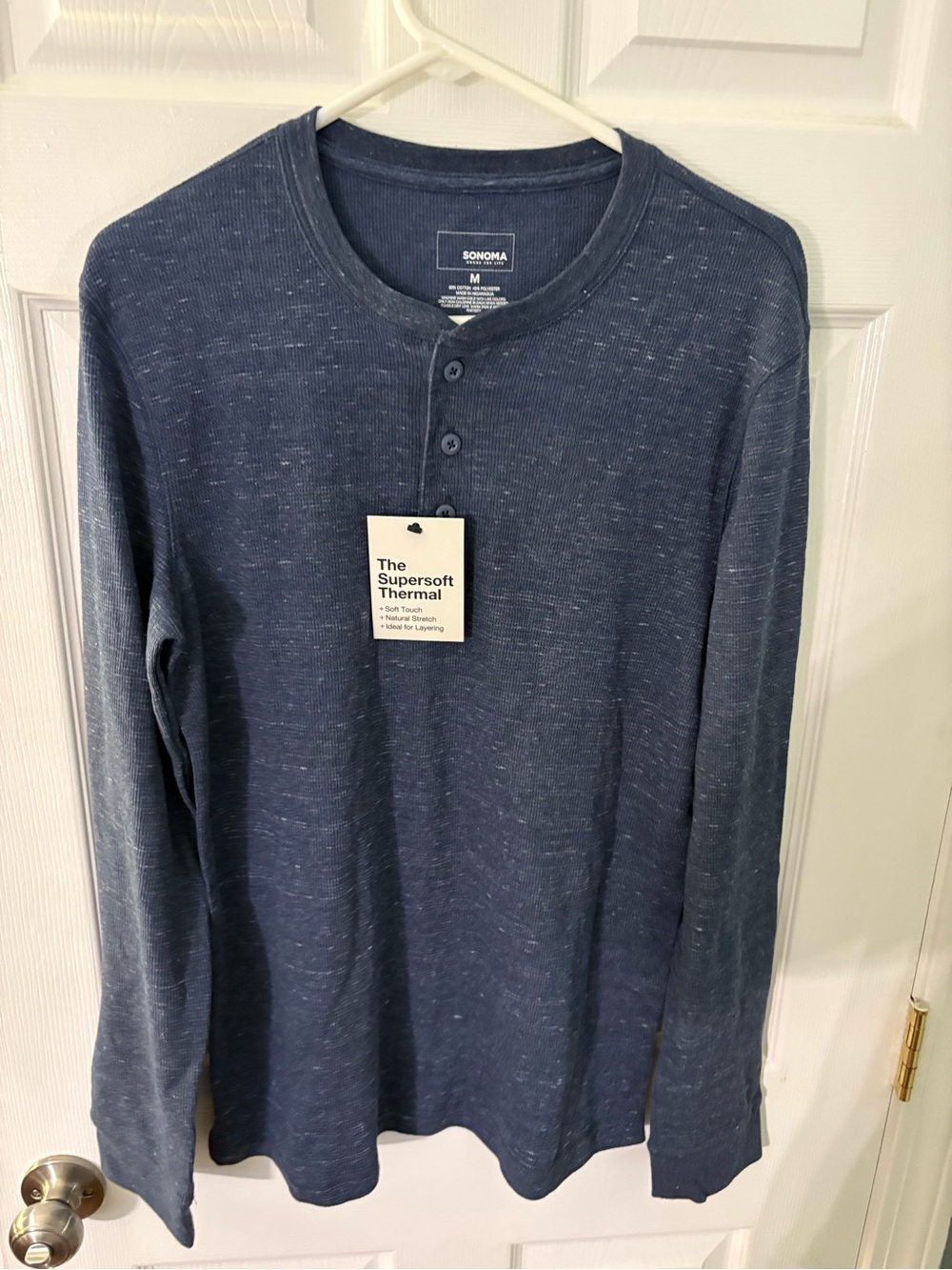 Sonoma The Supersoft Thermal Henley Pullover